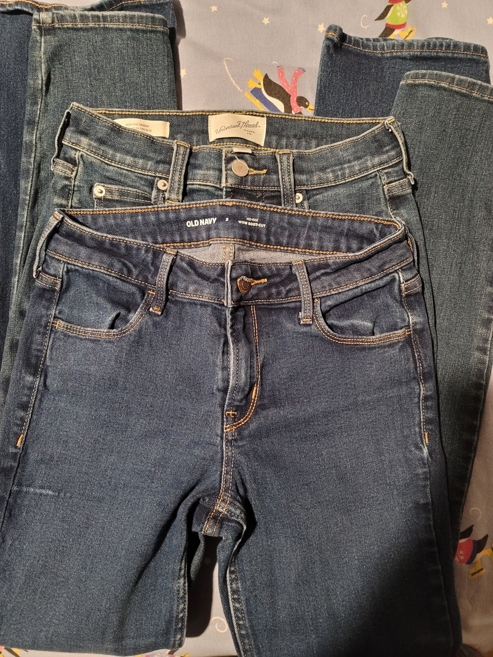 Jr Jeans-Old Navy  Dark  & Universal Threads- Both Pr